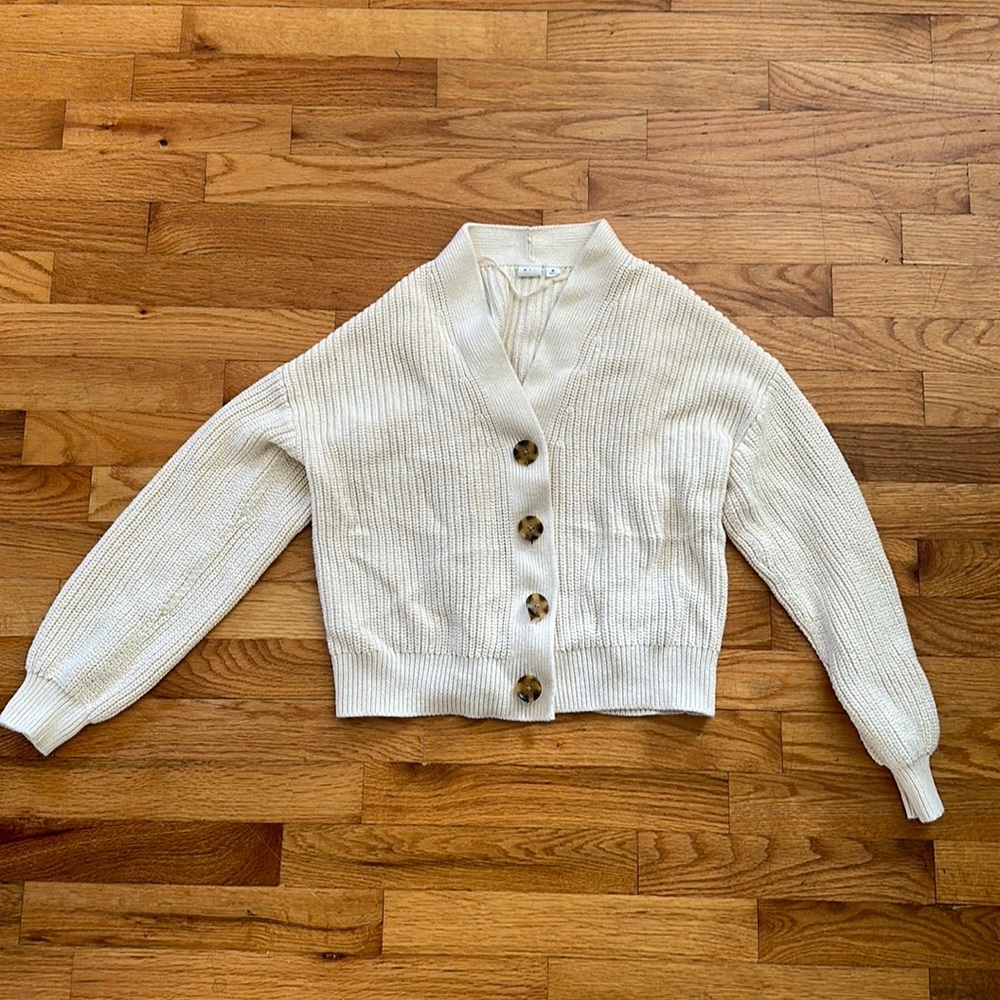 GAP cropped knit cardigan